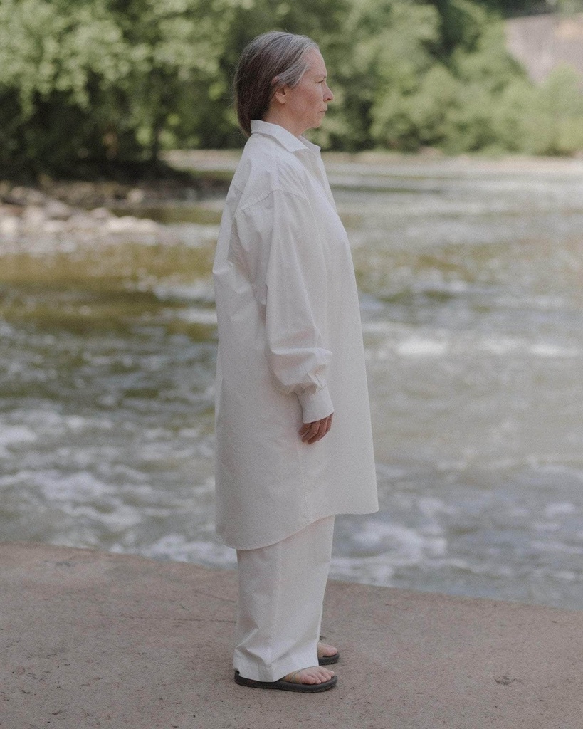 Baserange kjóll Claude shirt dress Undyed