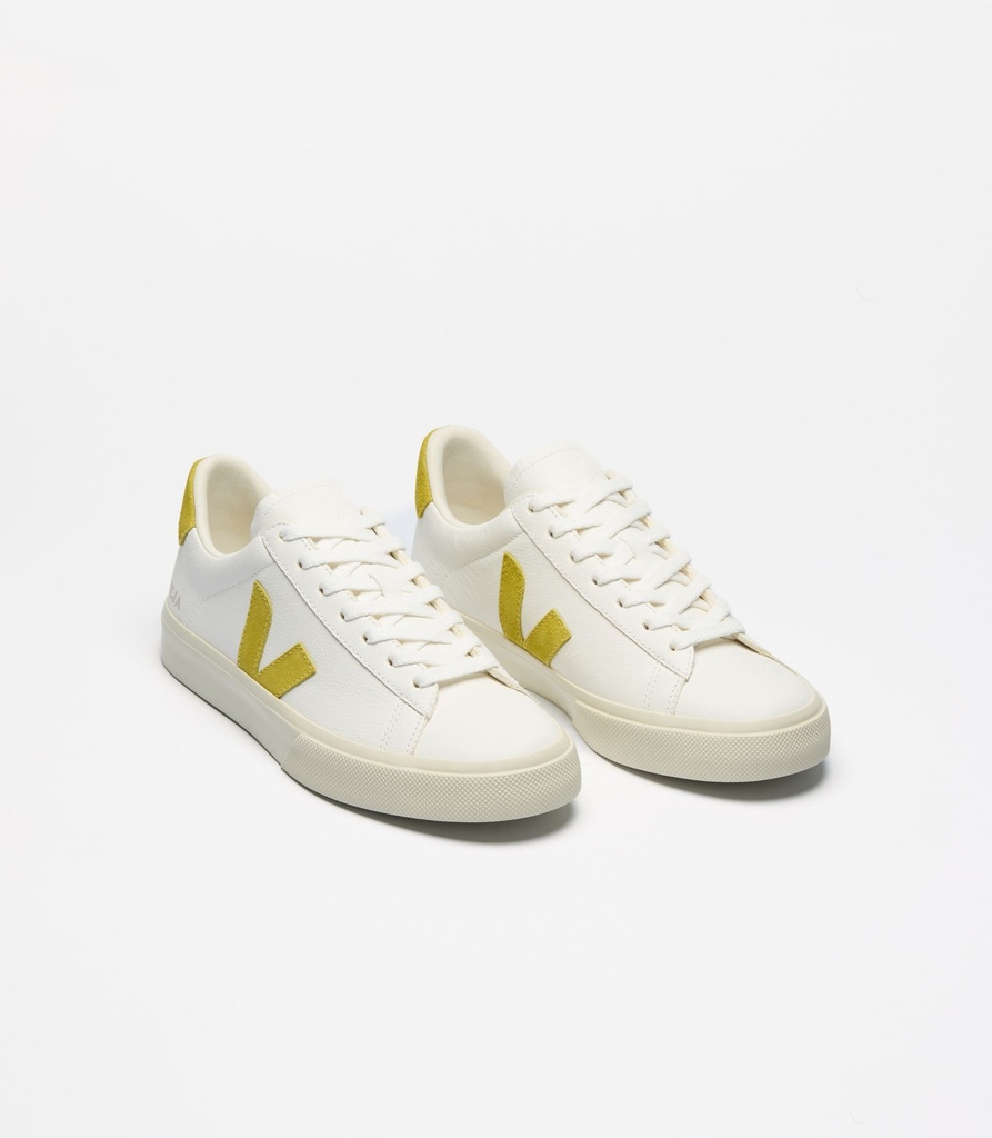 VEJA - skór CAMPO CHROMEFREE LEATHER WHITE LIQUOR