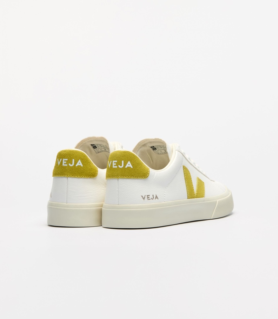 VEJA - skór CAMPO CHROMEFREE LEATHER WHITE LIQUOR