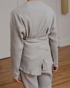 BASERANGE SHAW peysa LONG SLEEVE Grey Melange
