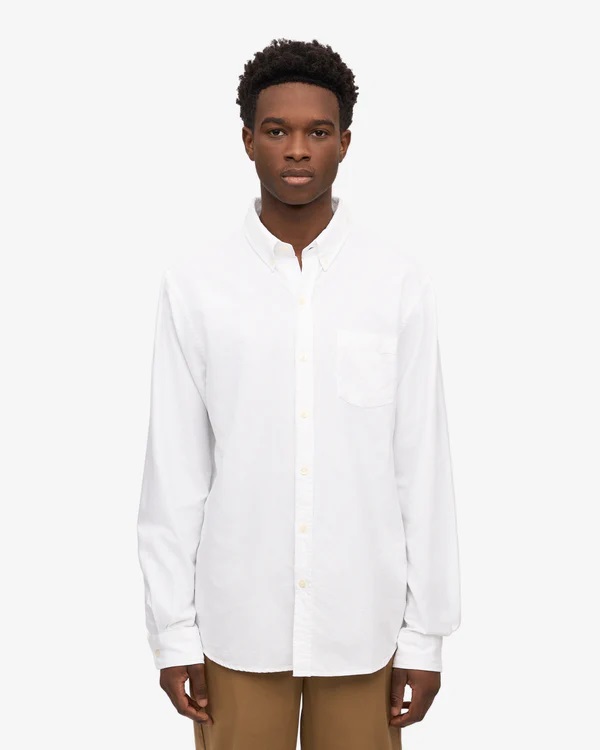 COLORFUL STANDARD skyrta Button Down shirt  Optical White