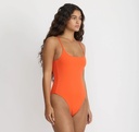 Organic Basics sundbolur Open back One pice Blood Orange