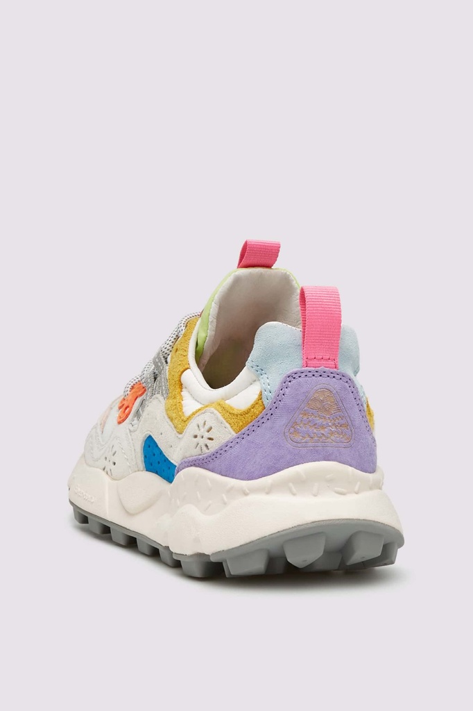 Flower Mountain skór Yamano 3 Woman Suede/Nylon White-pink