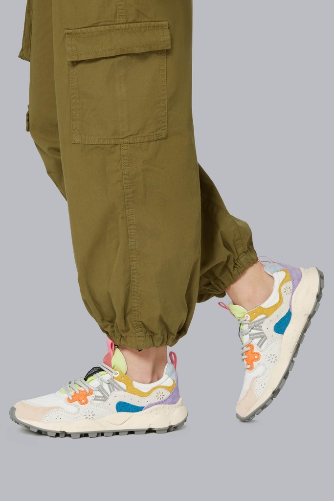 Flower Mountain skór Yamano 3 Woman Suede/Nylon White-pink
