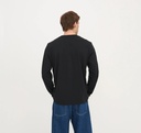Organic Basics bolur True boxy fit Long sleeve Black