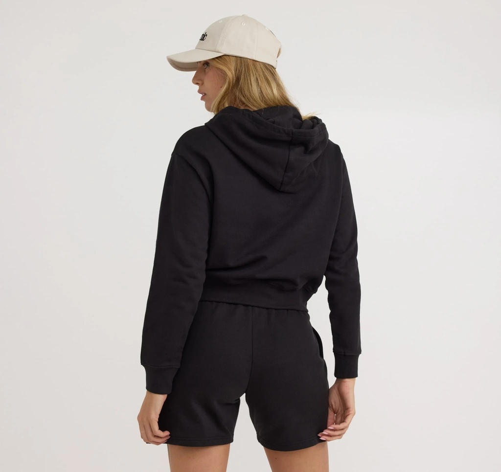 Organic Basics stuttbuxur Weekend Longline Black