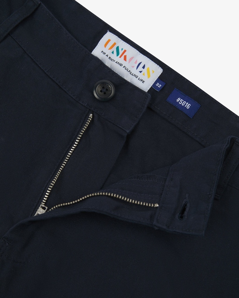 Uskees buxur  #5016 twill commuter pants midnight blue