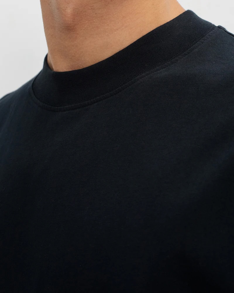 Rotholz Bolur Big Collar T-shirt True Black