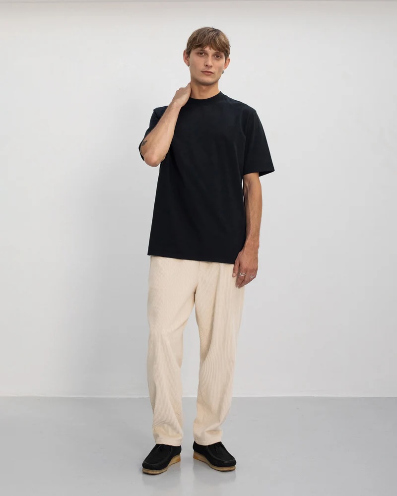 Rotholz Bolur Big Collar T-shirt True Black