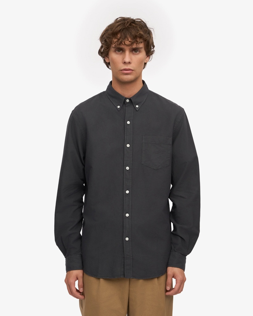 COLORFUL STANDARD skyrta Classic organic shirt Lava Grey