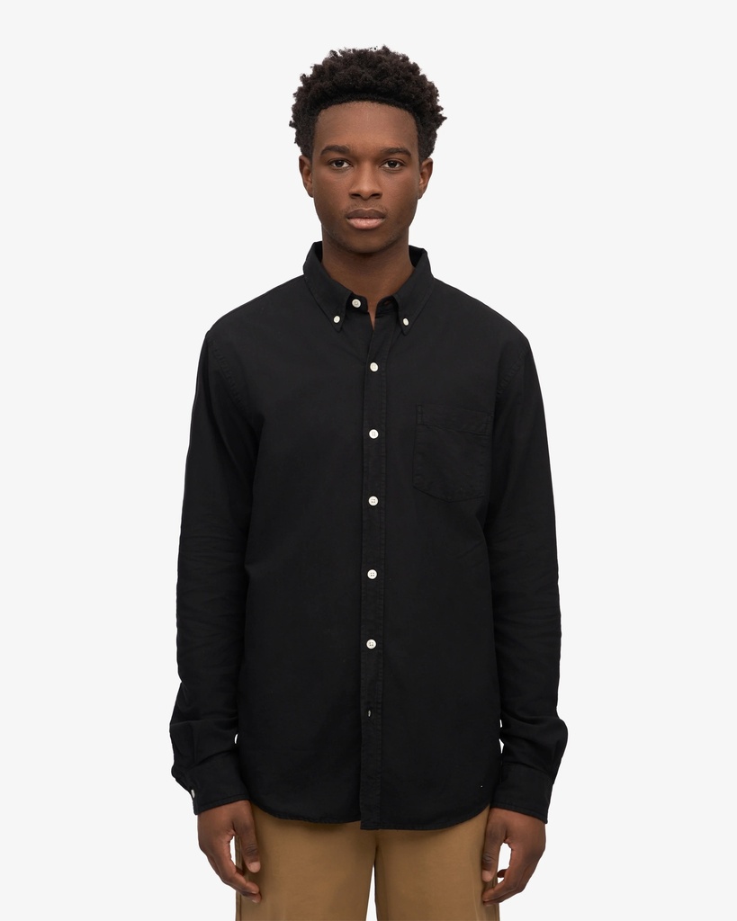 COLORFUL STANDARD skyrta Classic Organic Shirt Deep Black
