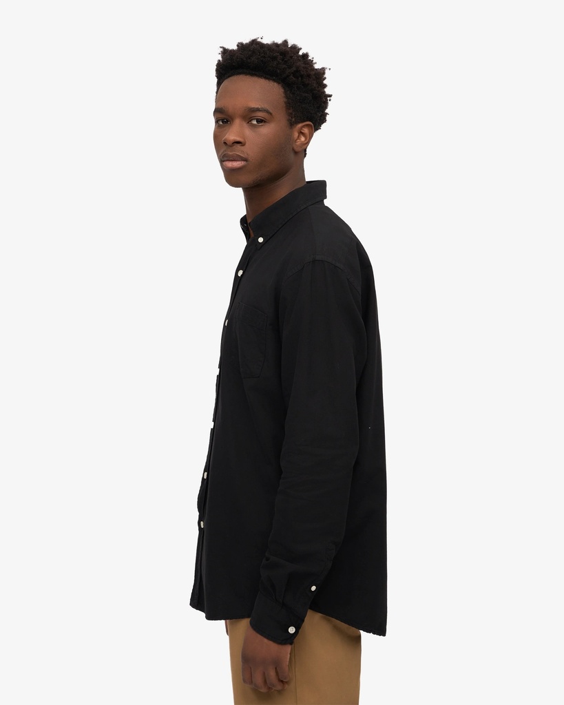 COLORFUL STANDARD skyrta Classic Organic Shirt Deep Black
