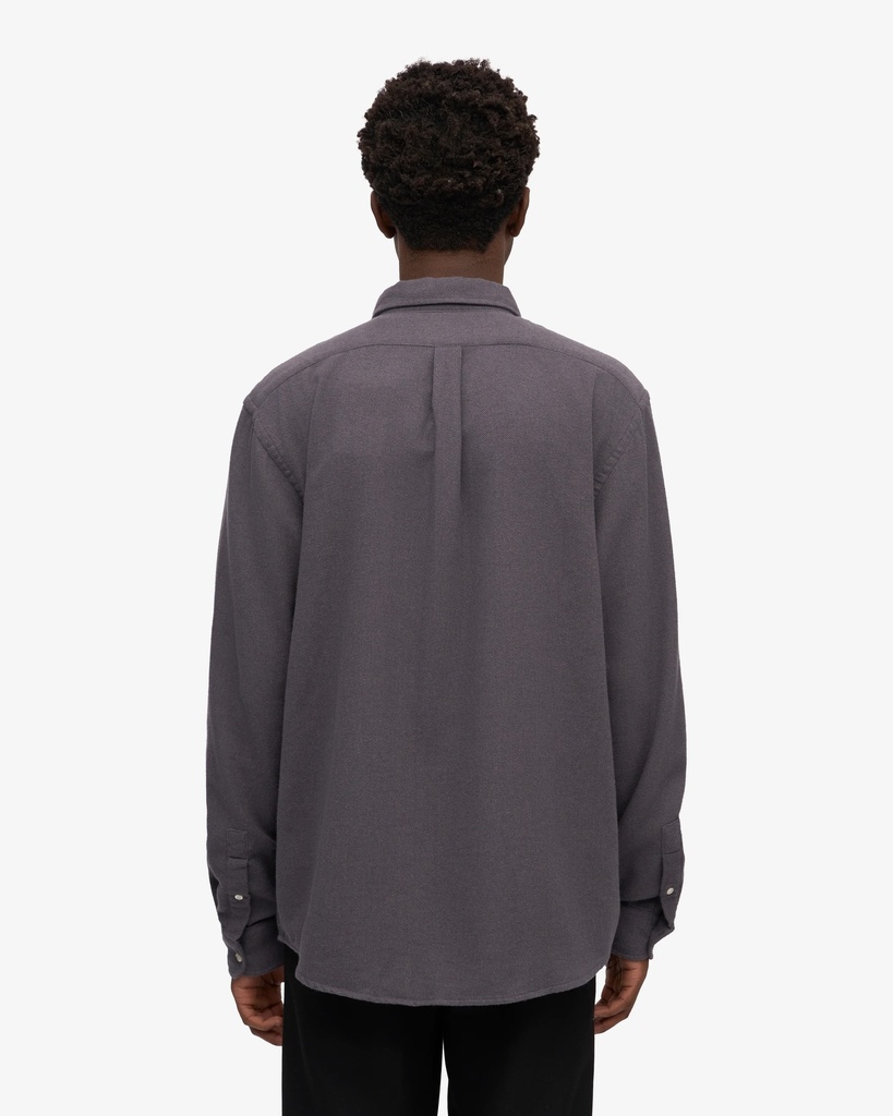 COLORFUL STANDARD skyrta Flannel shirt Lava grey