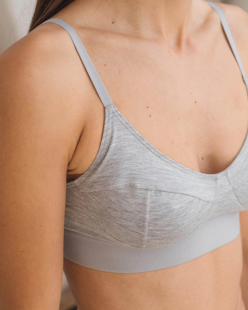 Baserange Soft Bra Grey melange