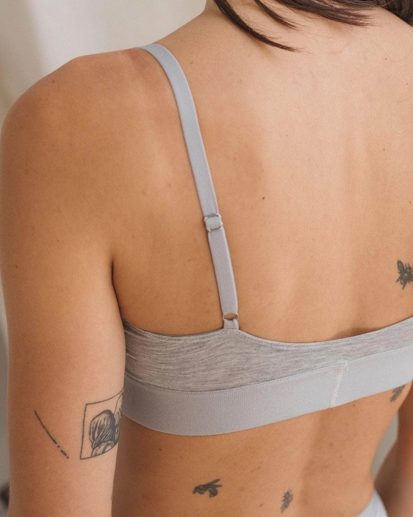 Baserange Soft Bra Grey melange