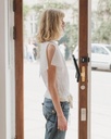 Baserange Toppur Folio top Crincle linen