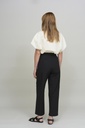 Cus skyrta Oversized collarless shirt White