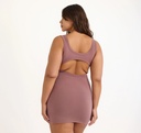 Organic Basics kjóll Flex Mini Dress Rose Wood