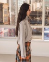 Baserange Peysa Fold turtleneck Grey Melange
