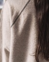 Baserange Peysa Fold turtleneck Grey Melange