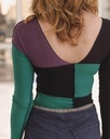Baserange Toppur Teak Long sleeve Green/navy/purple