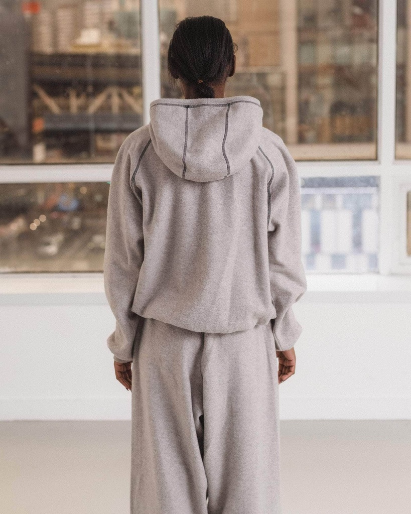 Baserange buxur Fold Sweatpants Grey Melange