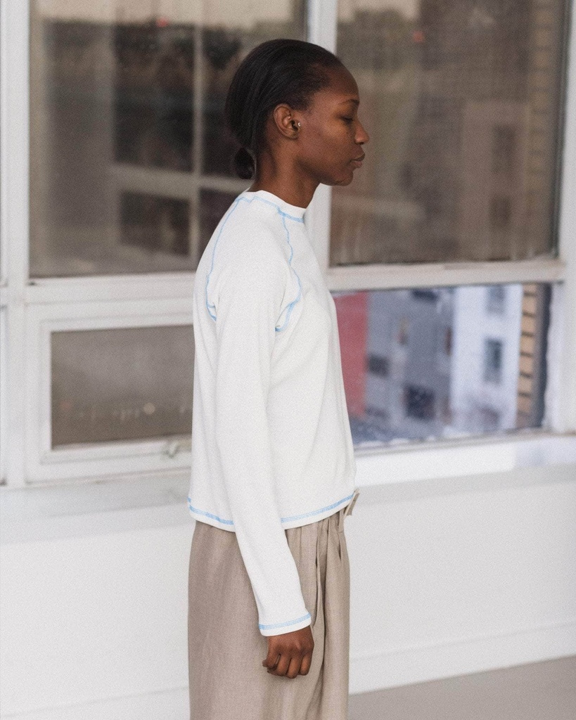 Baserange Bolur Cast Long Sleeve Undyed/Blue
