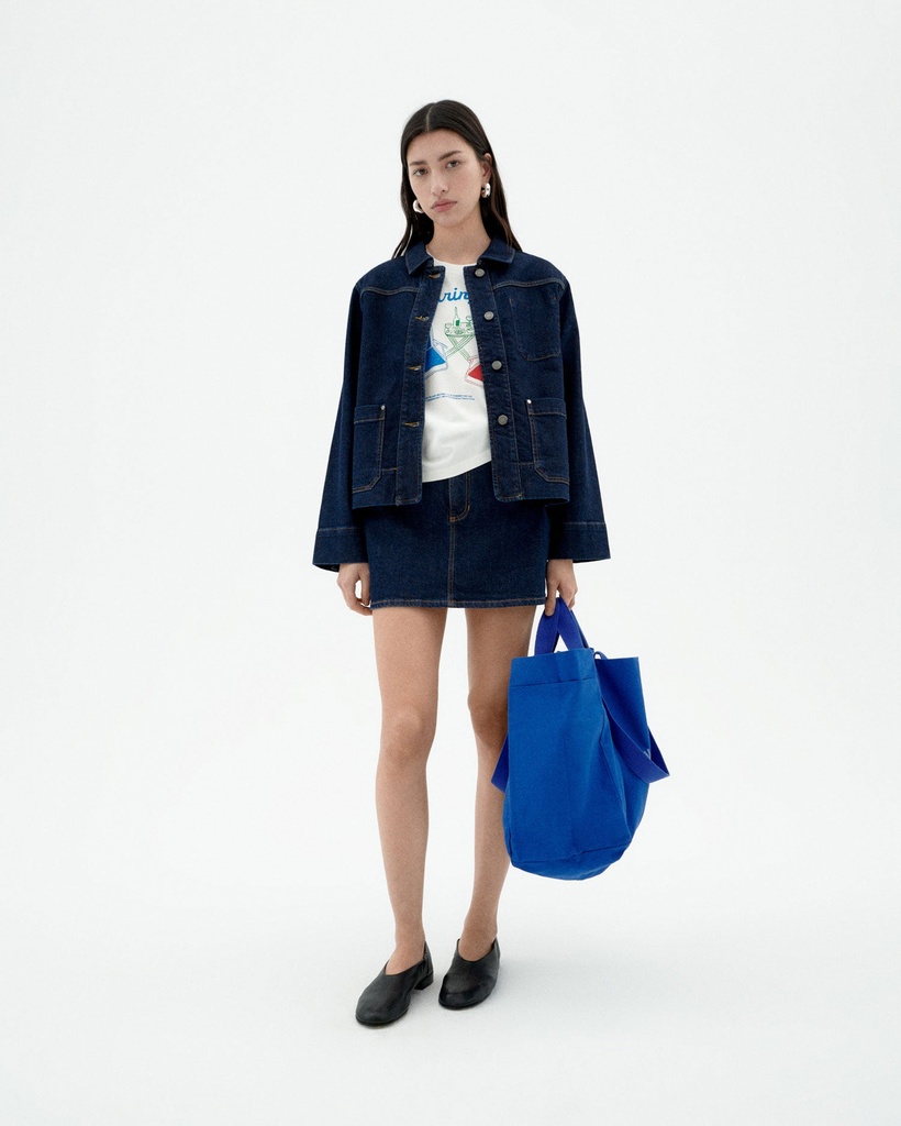 Thinking Mu jakki Denim Medium Wash Debbie Jacket