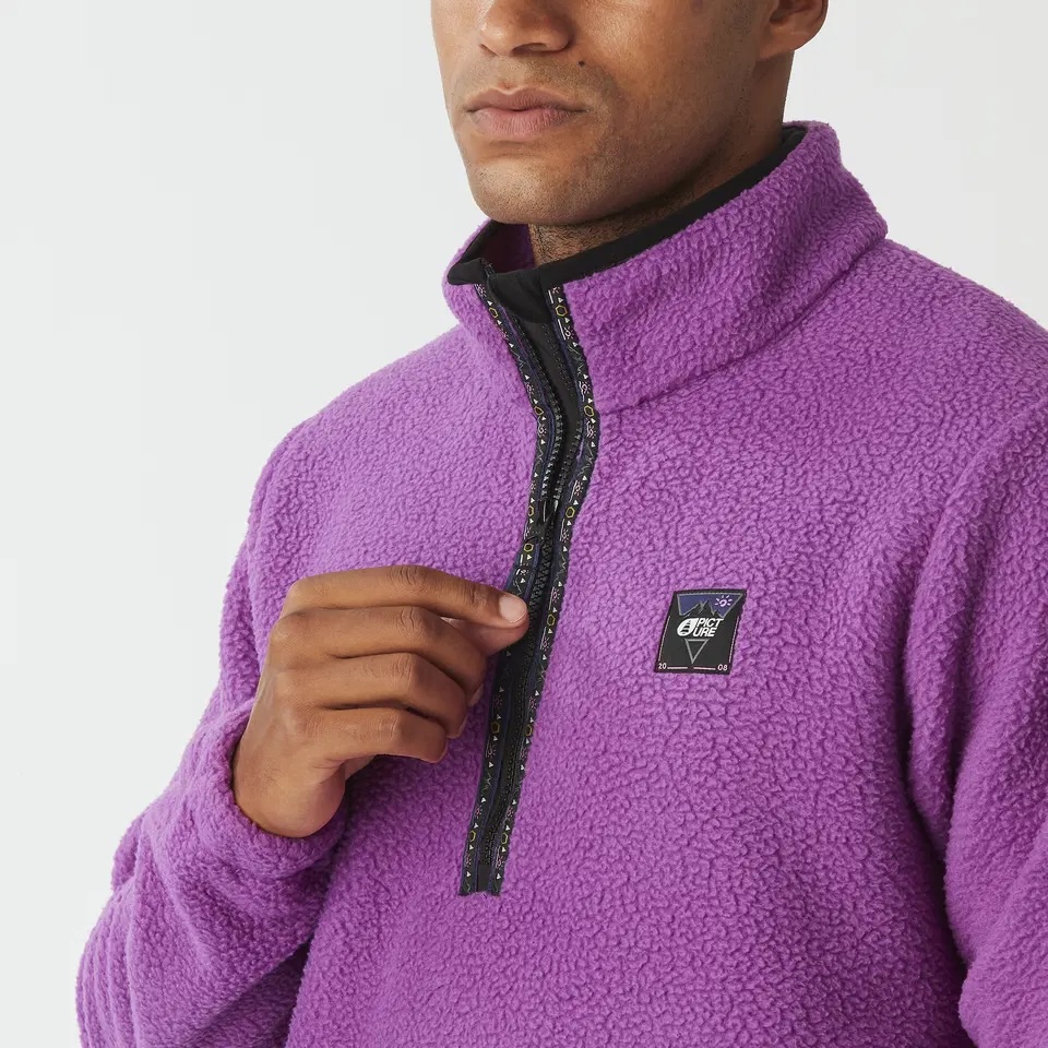 Picture peysa Kimag 1/4 zip fleeze Bright Magenta