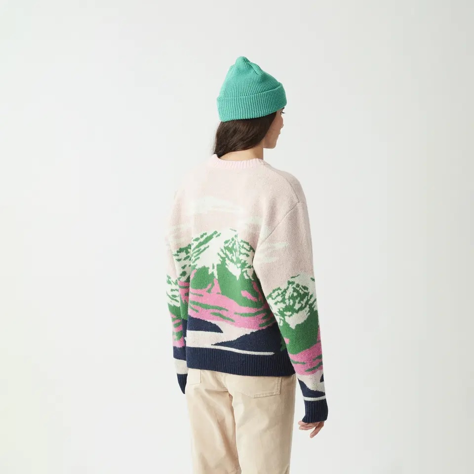 Picture peysa Wak knit Cloudy Landscape
