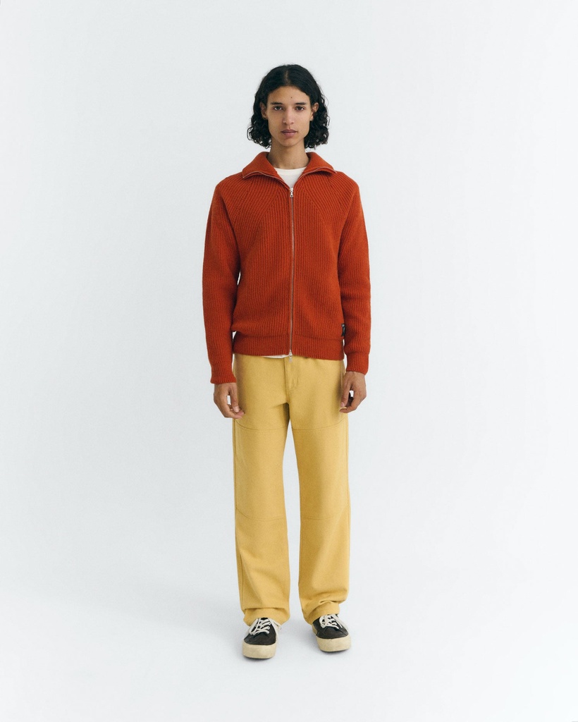 Thinking Mu Peysa Apricot Ekaiz knitted sweater
