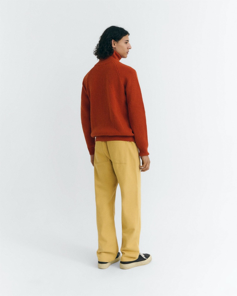 Thinking Mu Peysa Apricot Ekaiz knitted sweater