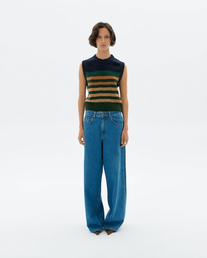 Thinking Mu vesti Sherry knitted vest Multicolor green