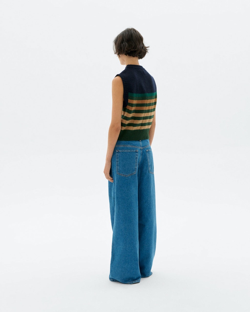 Thinking Mu vesti Sherry knitted vest Multicolor green