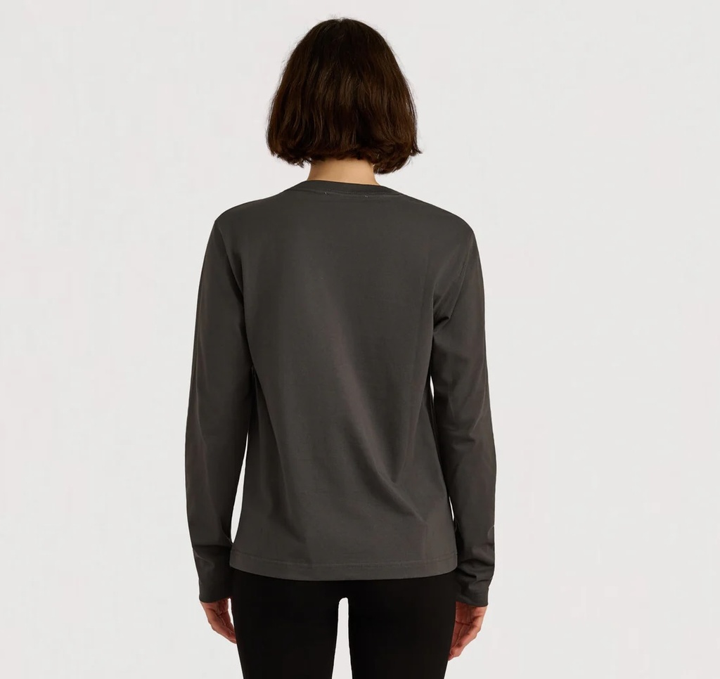 Organic Basics Bolur True Heavy Boxy Long Sleeve Slate