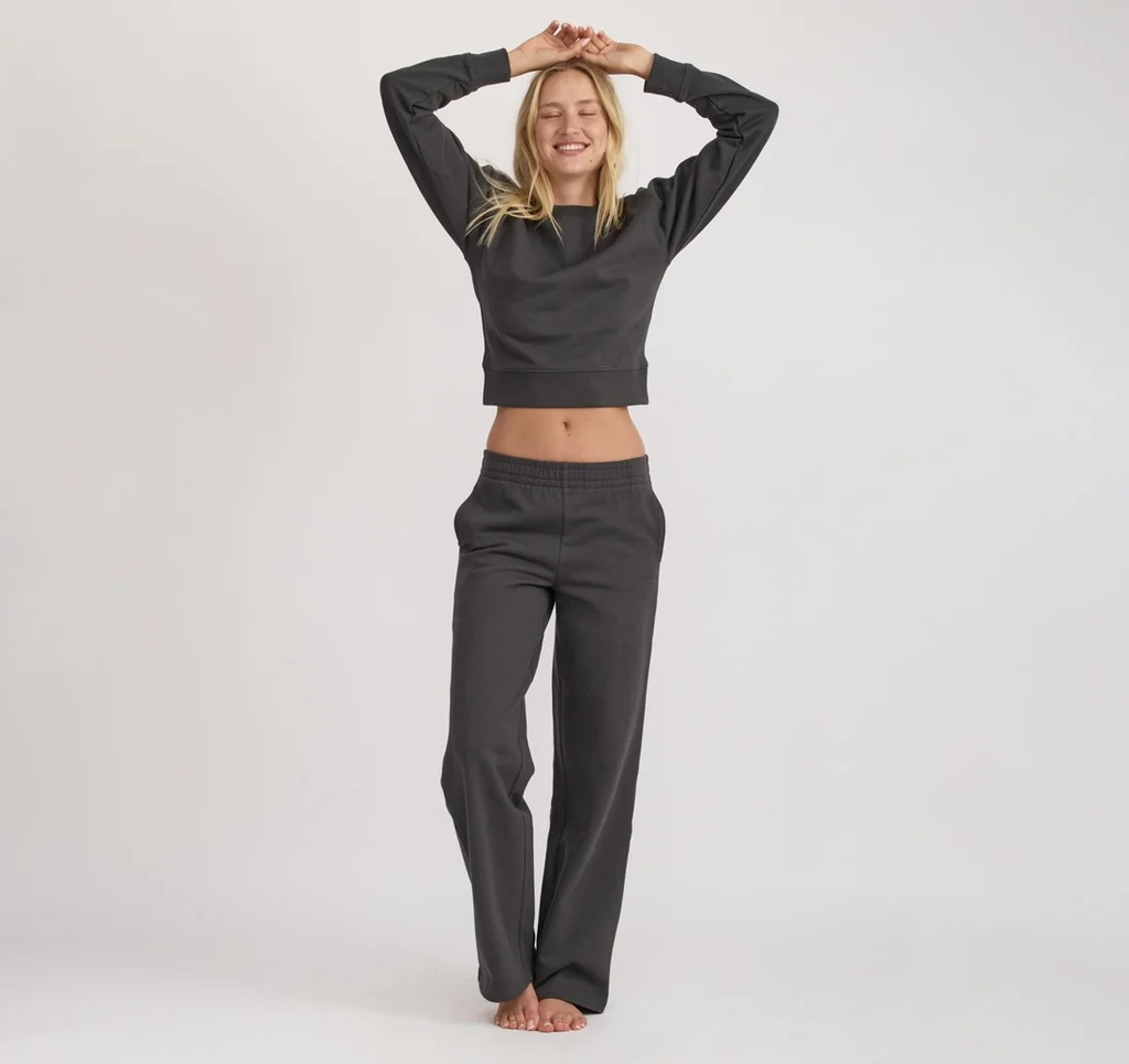 Organic Basics Peysa Weekend Boxy Sweatshirt Slate