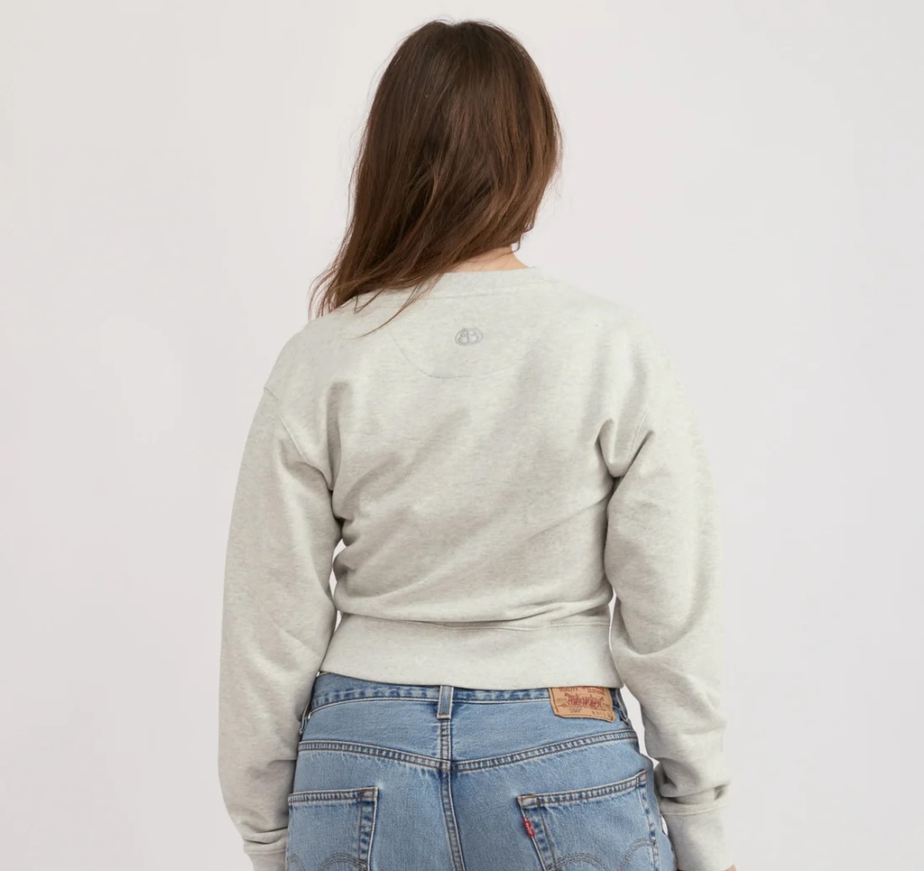 Organic Basics Peysa Weekend Boxy Sweatshirt Misty Grey