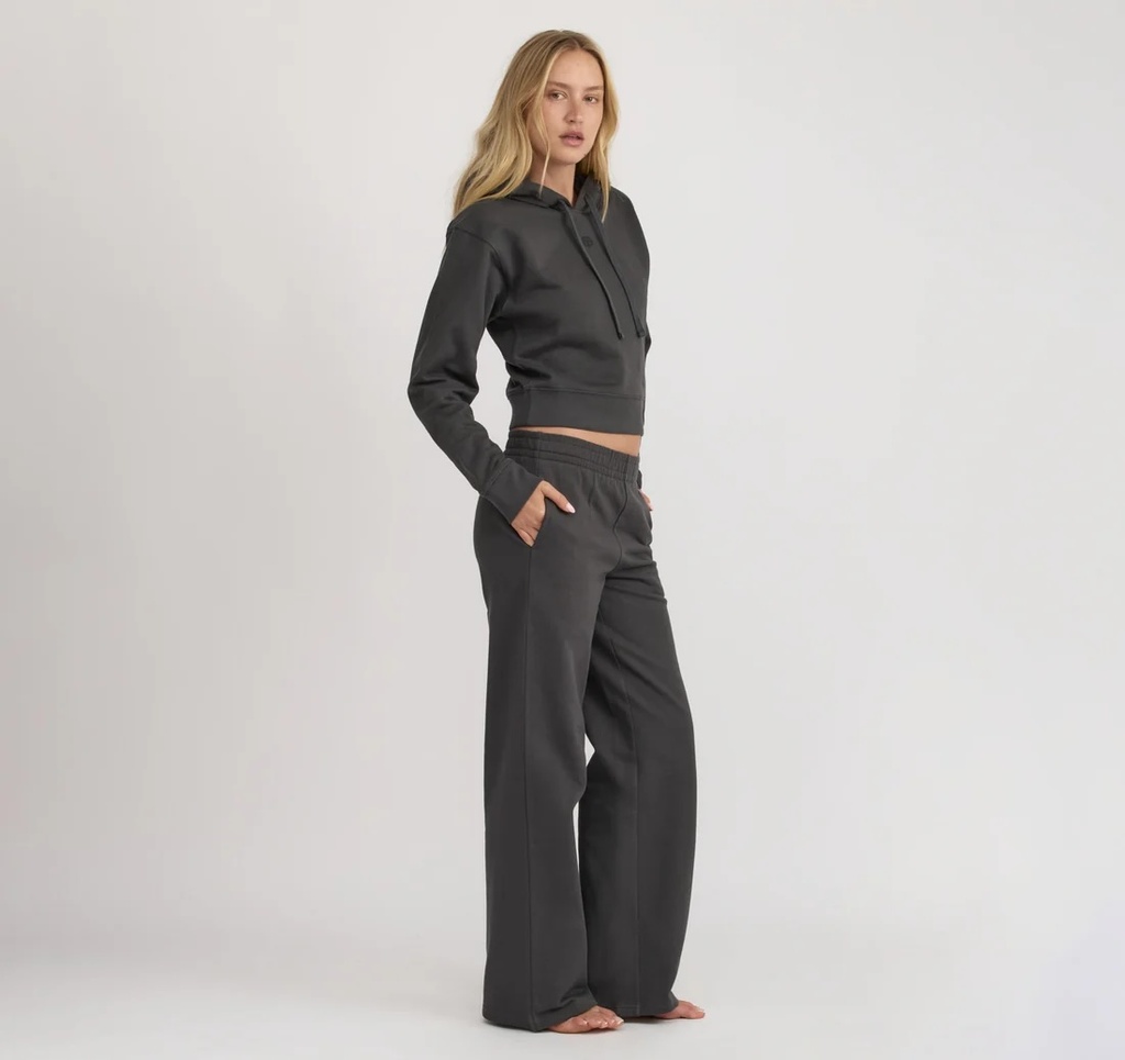 Organic Basics Buxur Weekend Straight Leg Sweatpants Slate