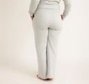 Organic Basics Buxur Weekend Straight Leg Sweatpants Grey Melange