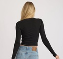 Organic Basics Bolur Core Icon Panel LS Tee Black