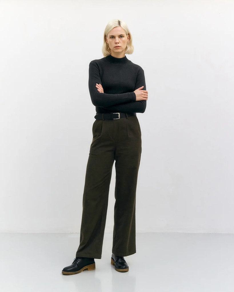 Rotholz Bolur Heavy Ribbed LS True Black