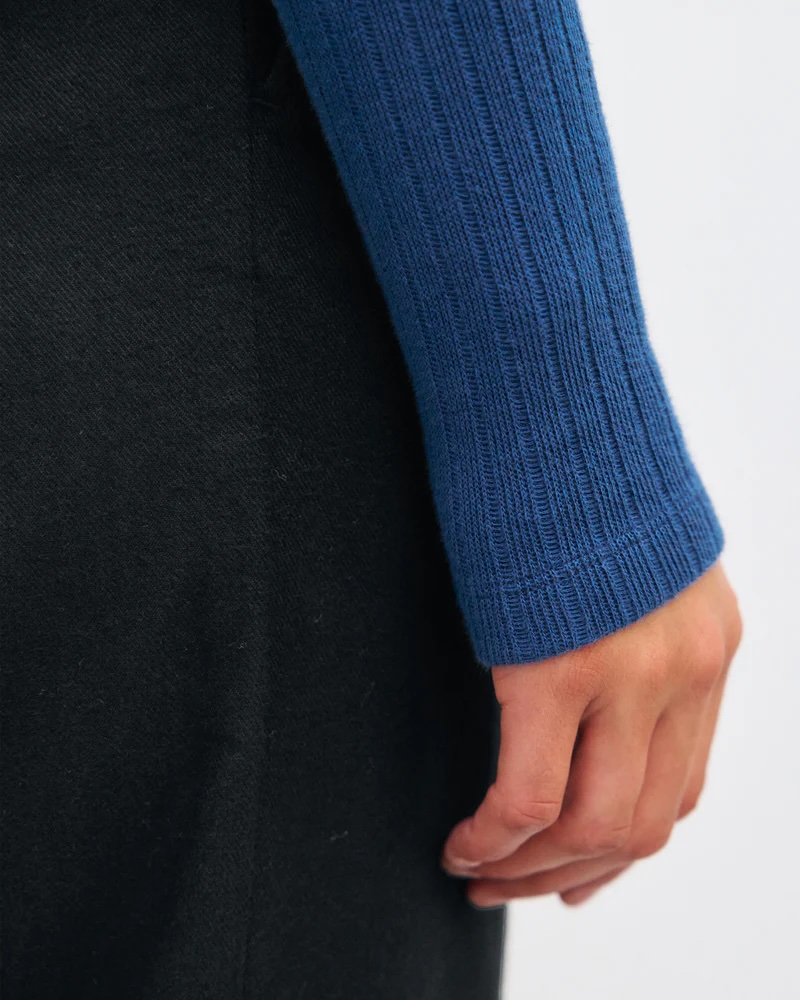 Rotholz Bolur Heavy Ribbed LS Royal Blue