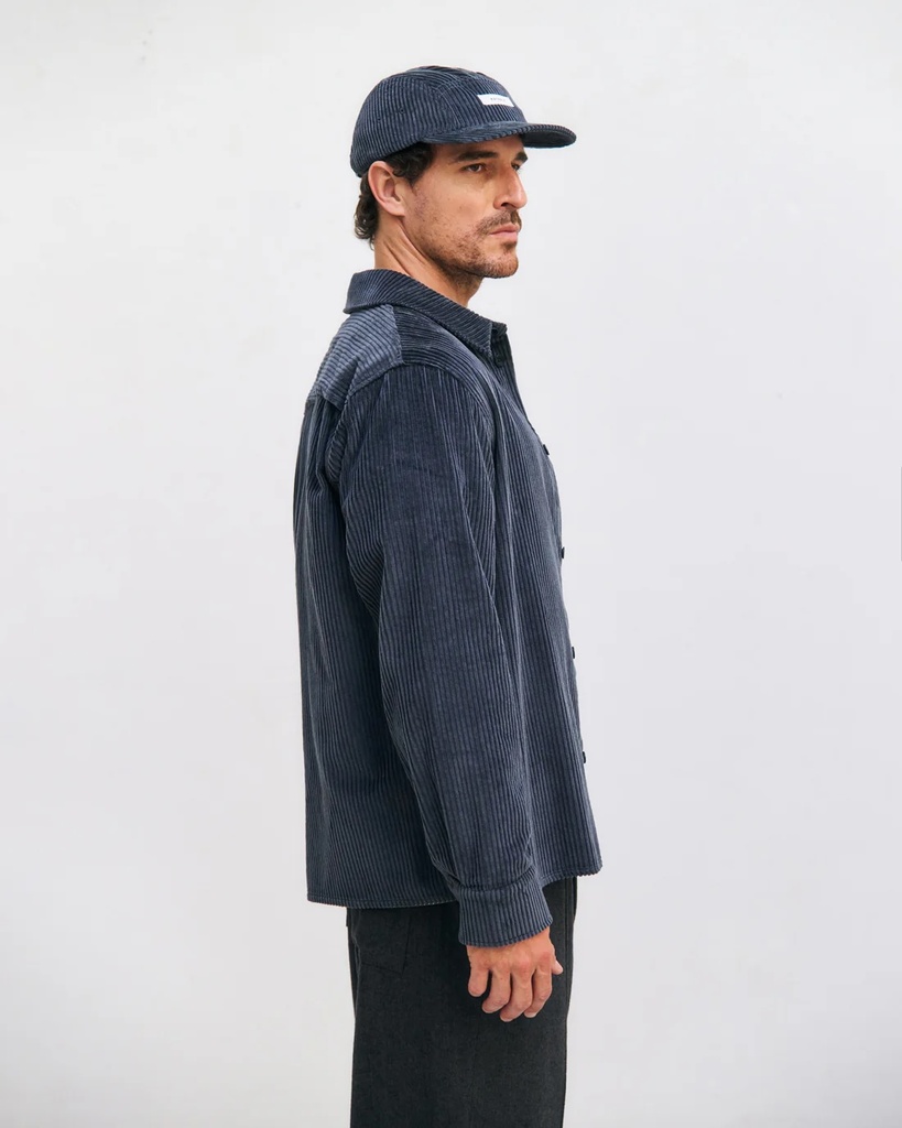 Rotholz Skyrta  Cord Casual Shirt Stone Blue