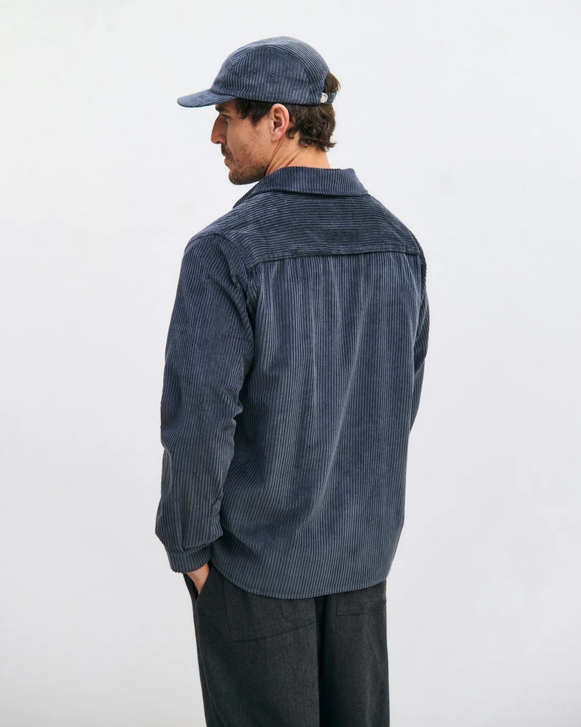 Rotholz Skyrta  Cord Casual Shirt Stone Blue