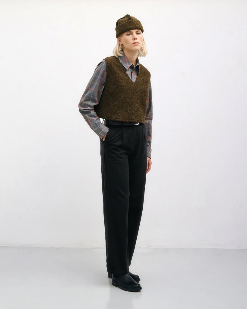 Rotholz Vesti Cropped Vest Forest Green