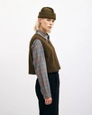 Rotholz Vesti Cropped Vest Forest Green