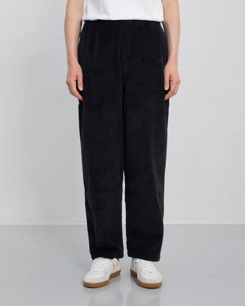 Rotholz Buxur Cord Wide Pant True Black
