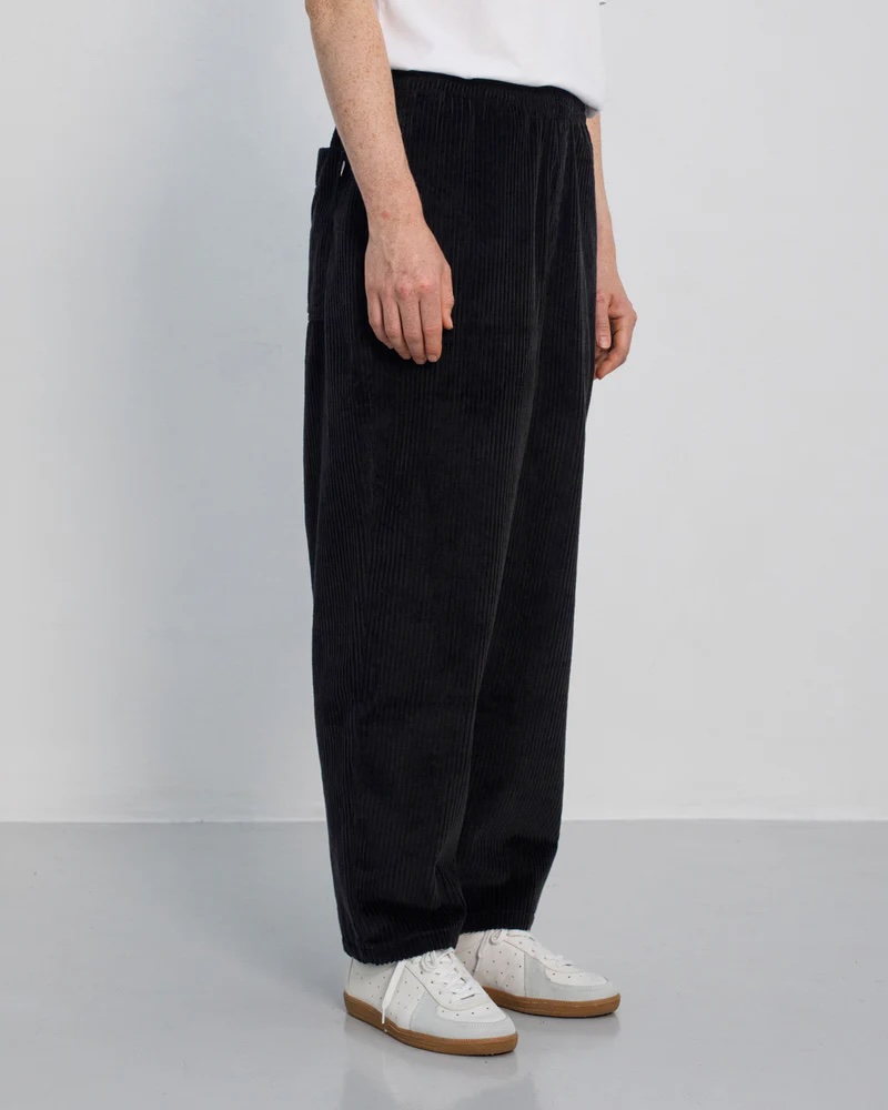 Rotholz Buxur Cord Wide Pant True Black