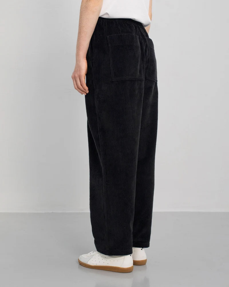 Rotholz Buxur Cord Wide Pant True Black