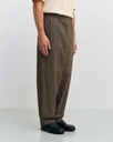 Rotholz Buxur Pleated Wide Pant Canvas Brown